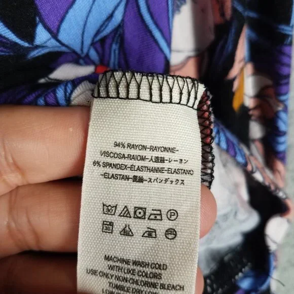 Free People Crop Blouse Women's XS Floral Boho Festival Oversized Resort Vacay - Picture 11 of 11